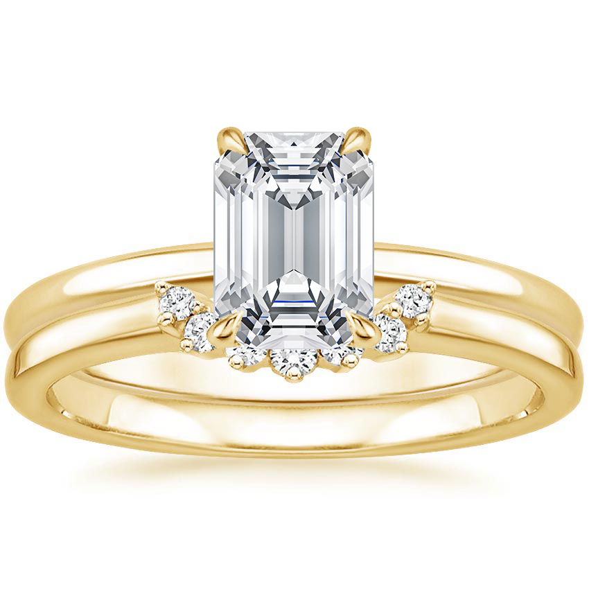 Classic Round Solitaire Bridal Ring Set | Moissanite | 925 Sterling Silver