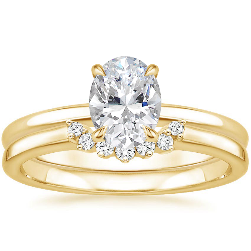 Classic Round Solitaire Bridal Ring Set | Moissanite | 925 Sterling Silver