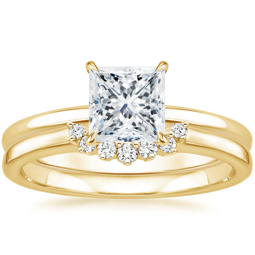 Classic Round Solitaire Bridal Ring Set | Moissanite | 925 Sterling Silver