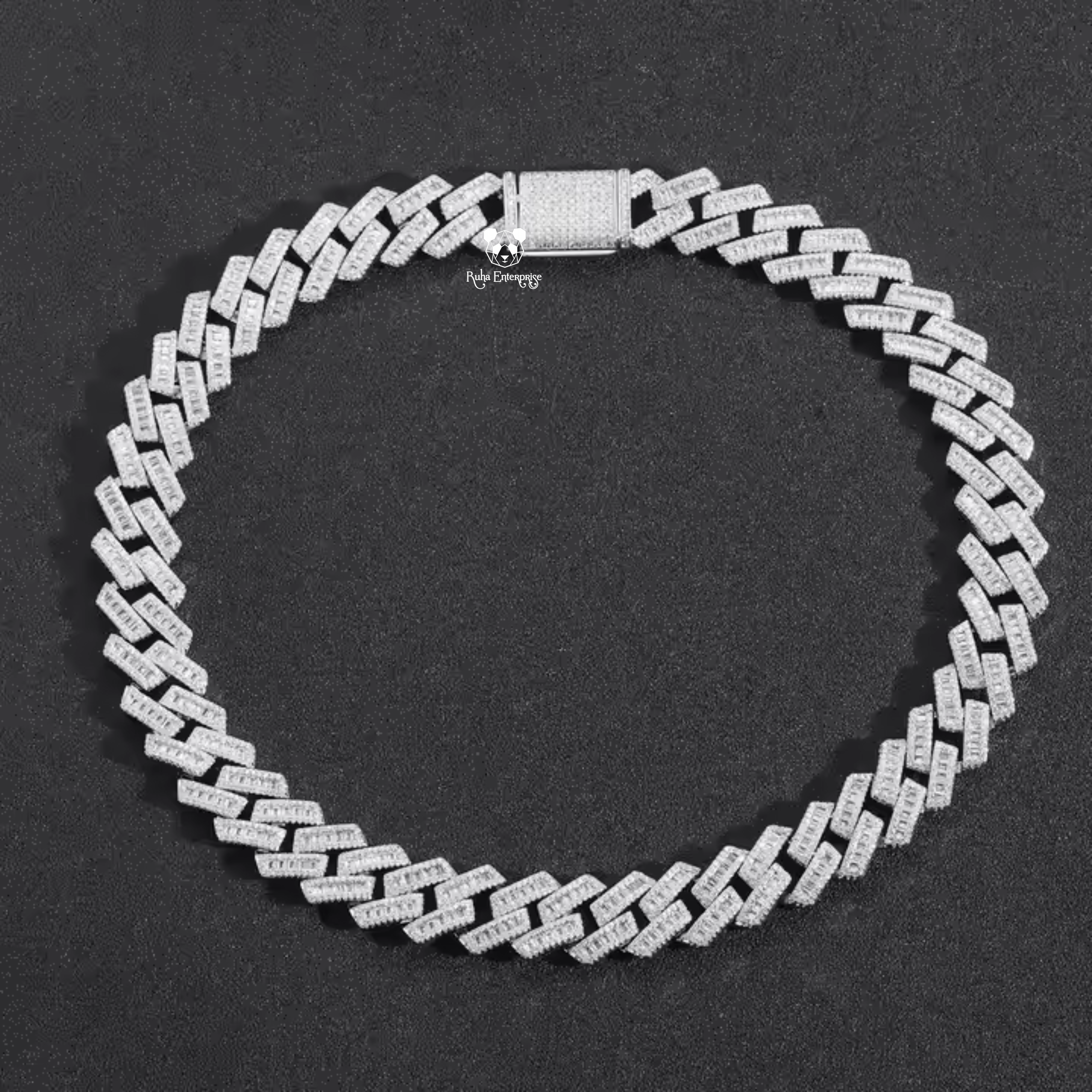 16 MM Micro Pave Cuban Link Chain | 925 Sterling Silver Hip Hop Jewelry