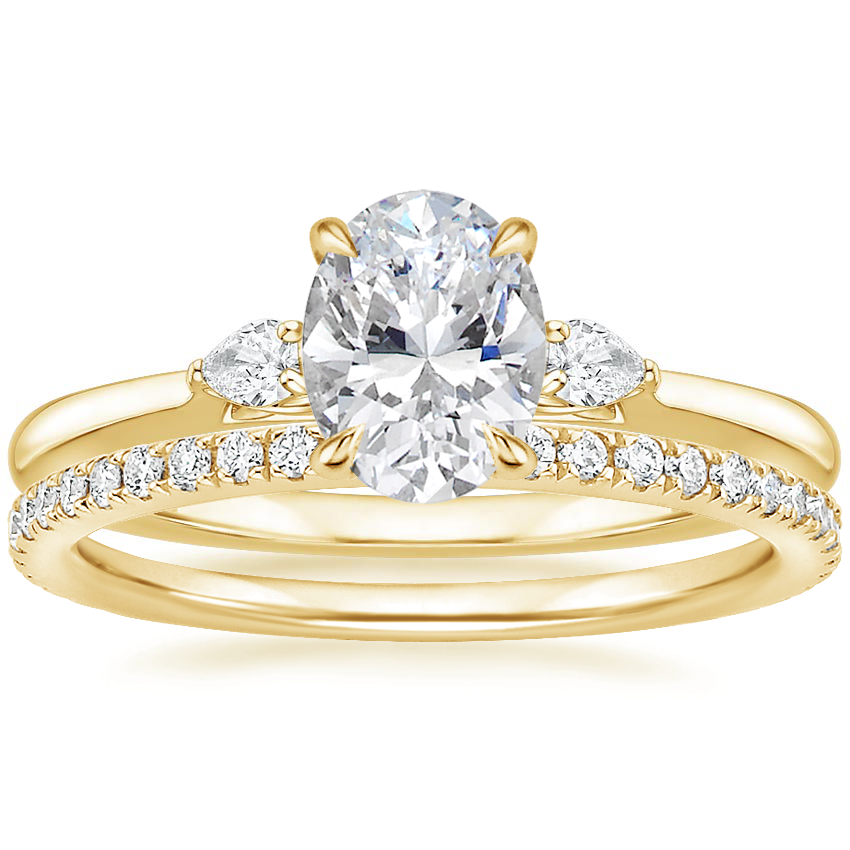 Classic Asscher Cut Three Stone Bridal Ring Set | Moissanite | 925 Sterling Silver