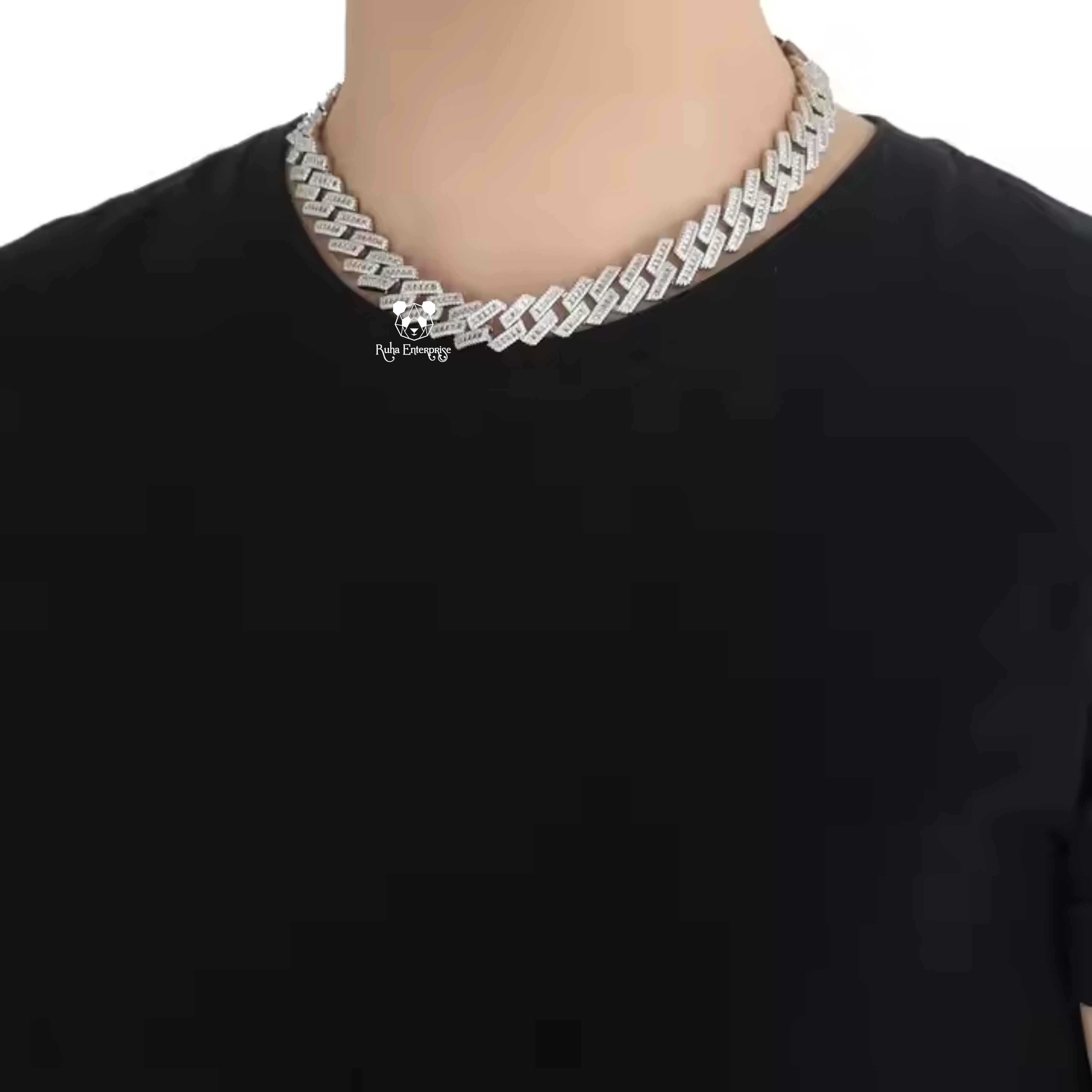 16 MM Micro Pave Cuban Link Chain | 925 Sterling Silver Hip Hop Jewelry