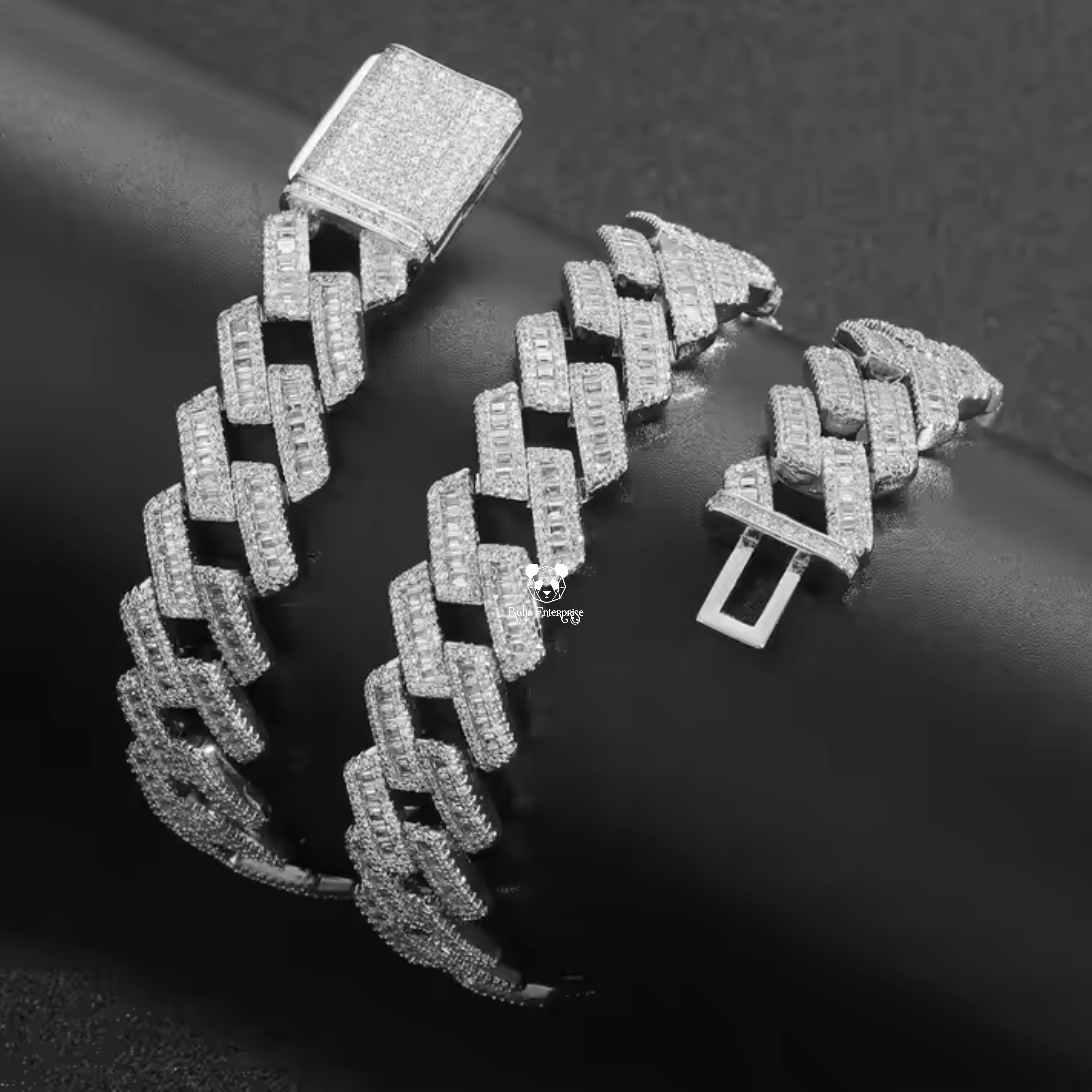 16 MM Micro Pave Cuban Link Chain | 925 Sterling Silver Hip Hop Jewelry