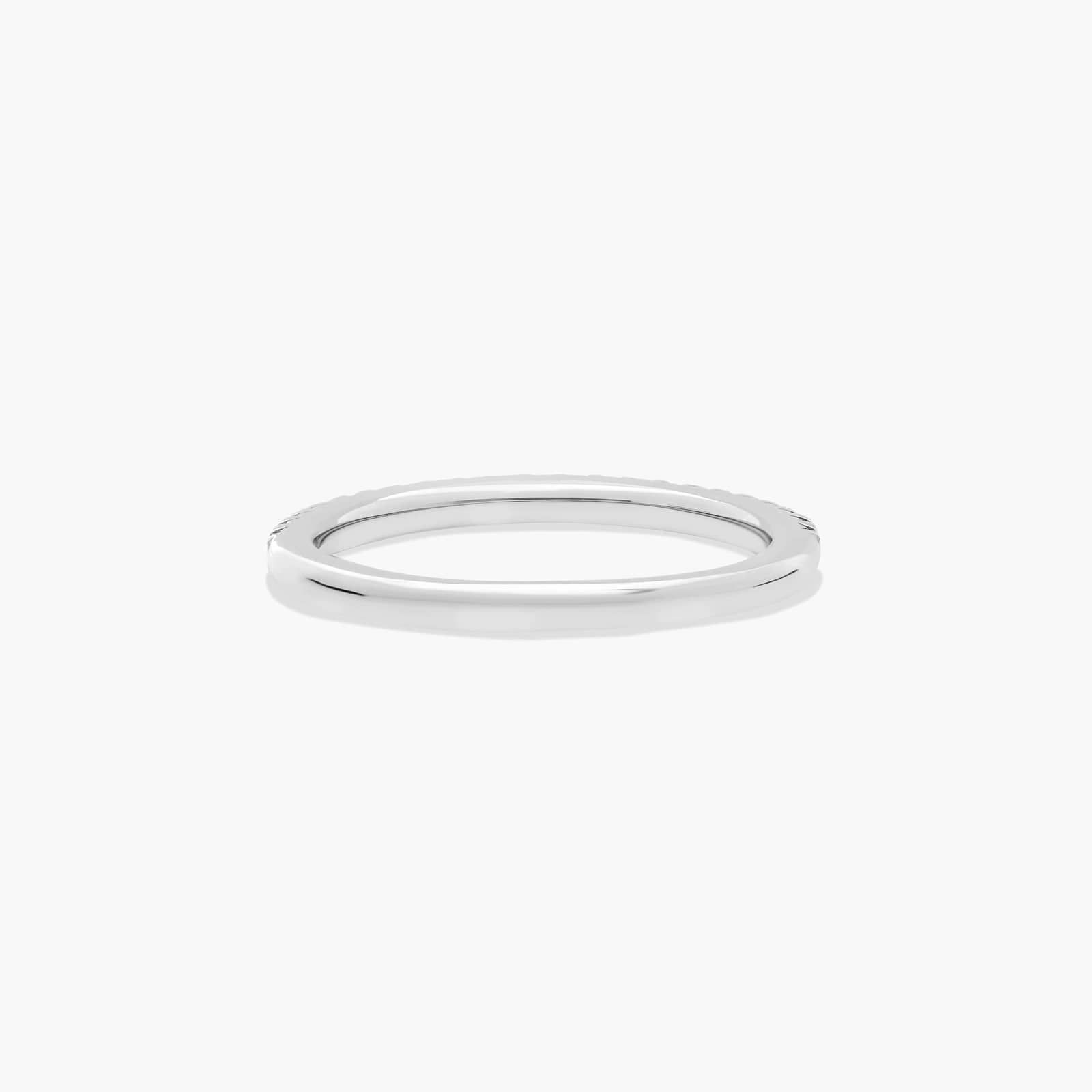 Classic Half Eternity Wedding Band | Round Moissanite