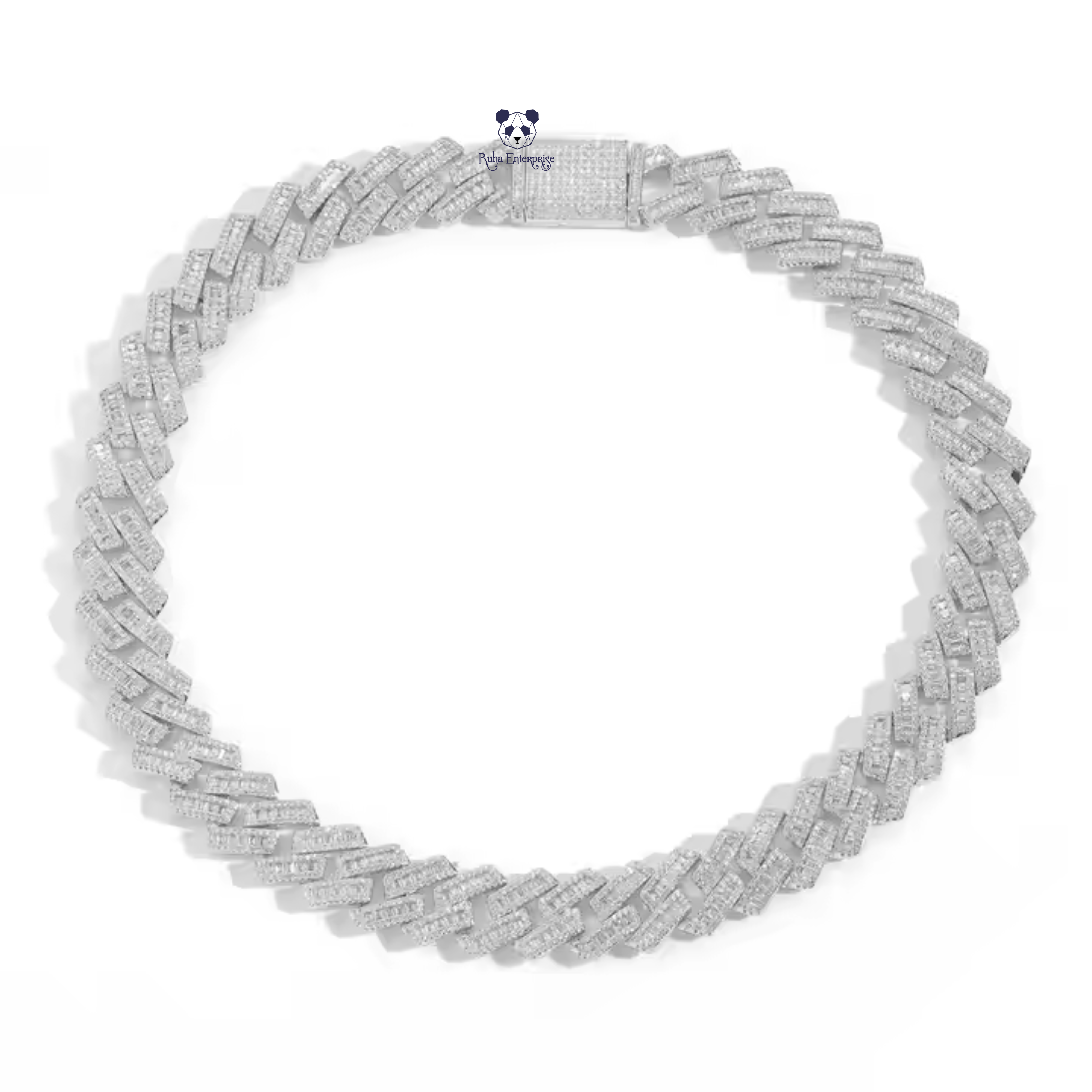 16 MM Micro Pave Cuban Link Chain | 925 Sterling Silver Hip Hop Jewelry
