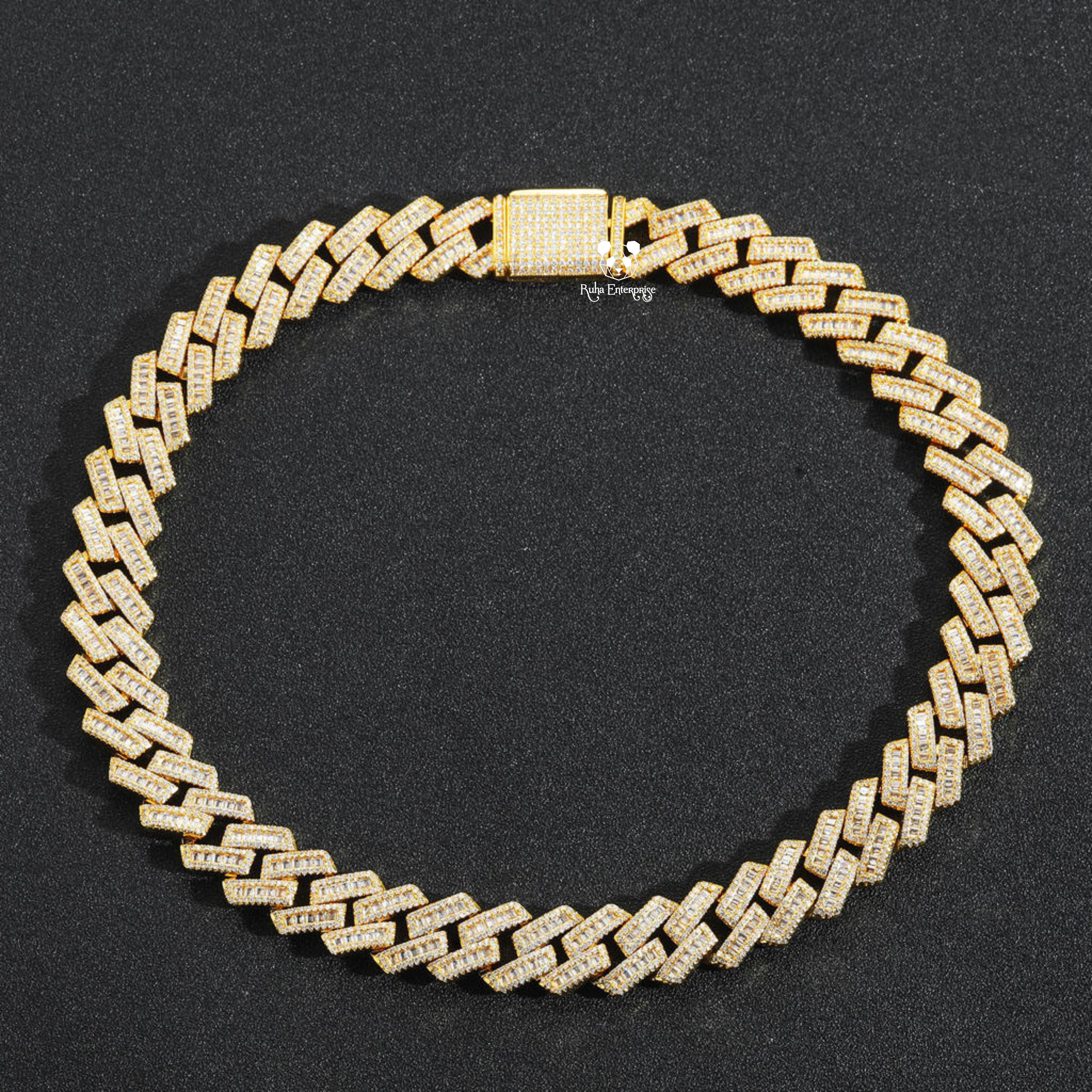 16 MM Micro Pave Cuban Link Chain | 925 Sterling Silver Hip Hop Jewelry