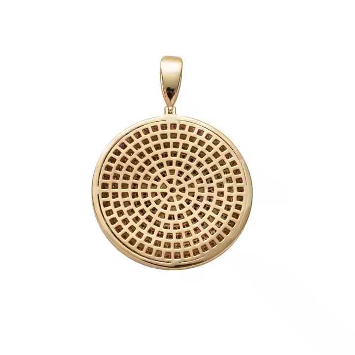 Luxury Hip Hop Star Shield Pendant 925 Sterling Silver Moissanite